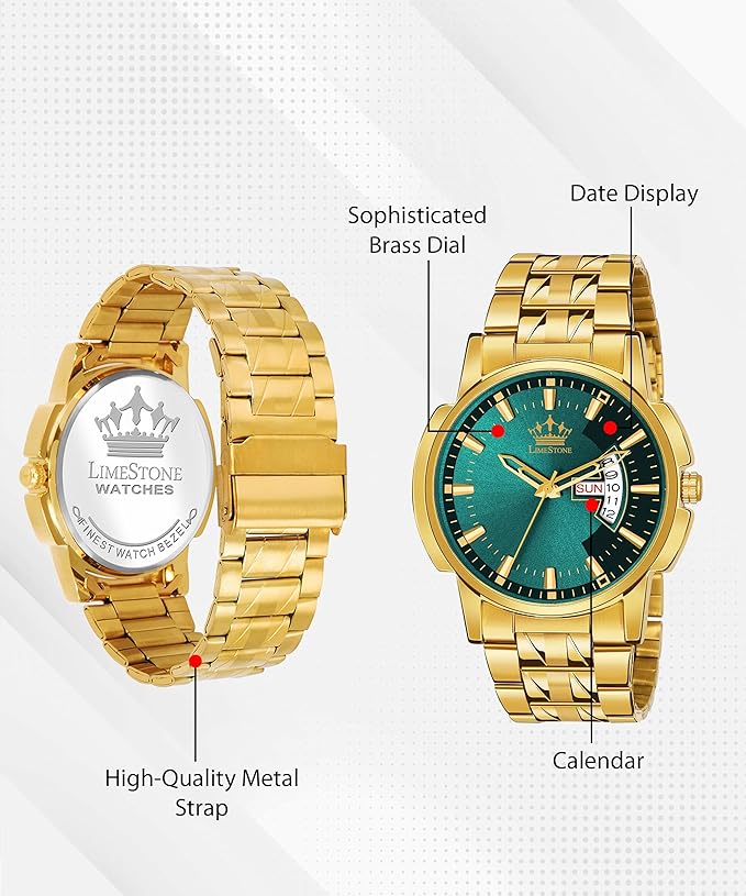 Day & Date Original Classic Design HMTS Quartz Analog Watch for Men