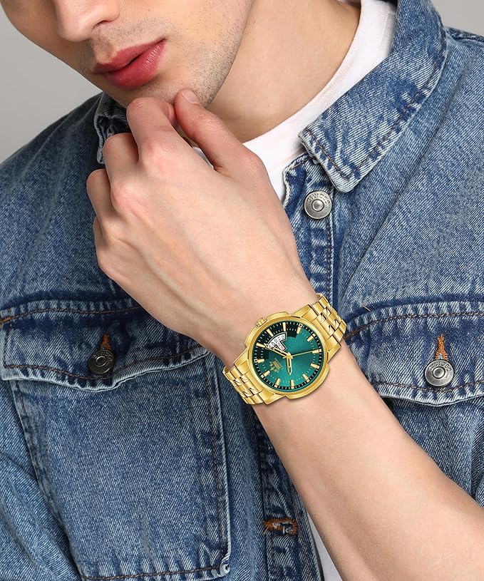 Day & Date Original Classic Design HMTS Quartz Analog Watch for Men